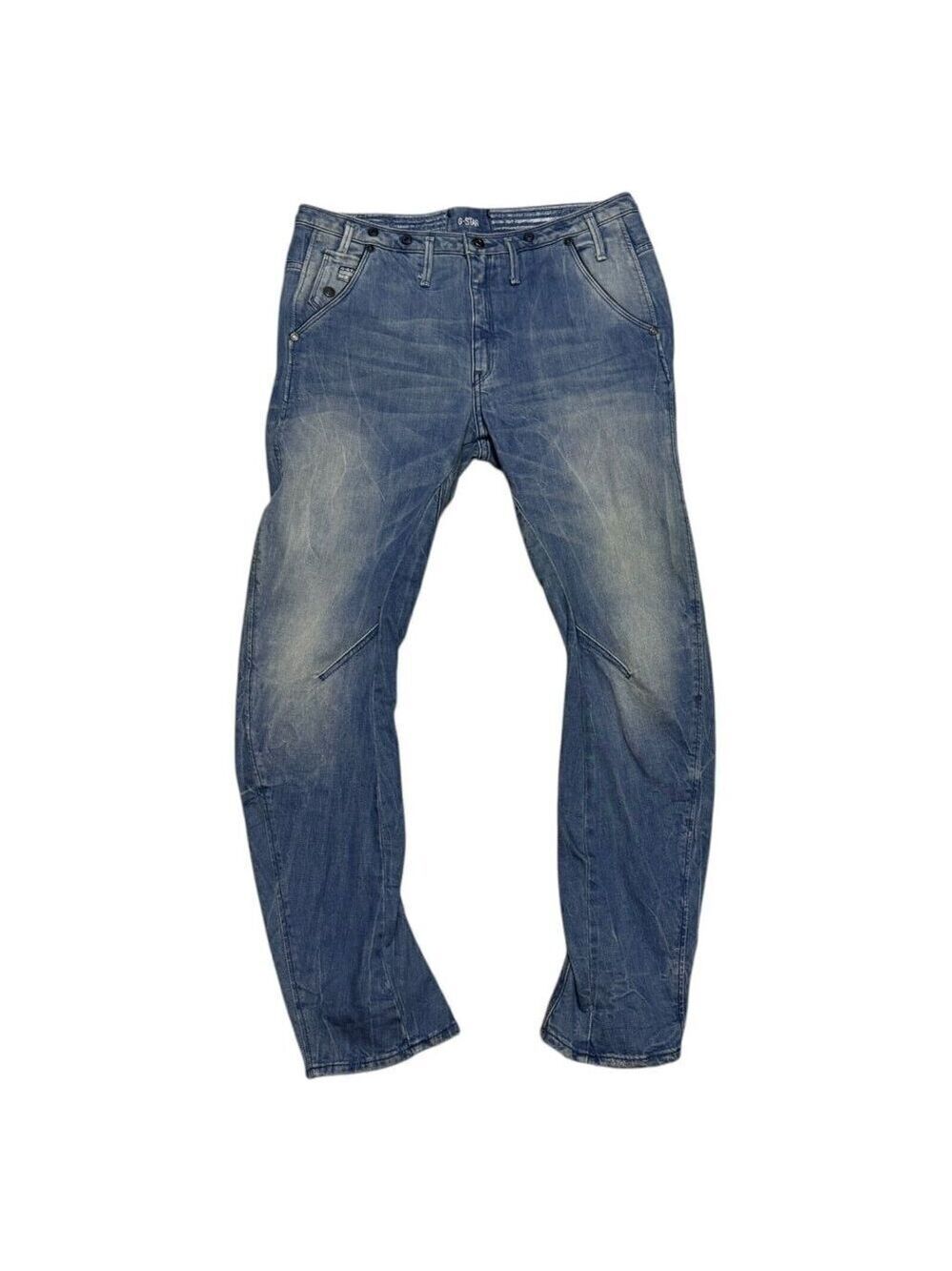 G STAR RAW ARC Navy 3D TAPERED BRACES Designer Denim Jeans Womens 12